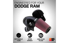 K&N Cold Air Intake Kit DODGE RAM 2500/3500 L6-5.9L TURBO DSL