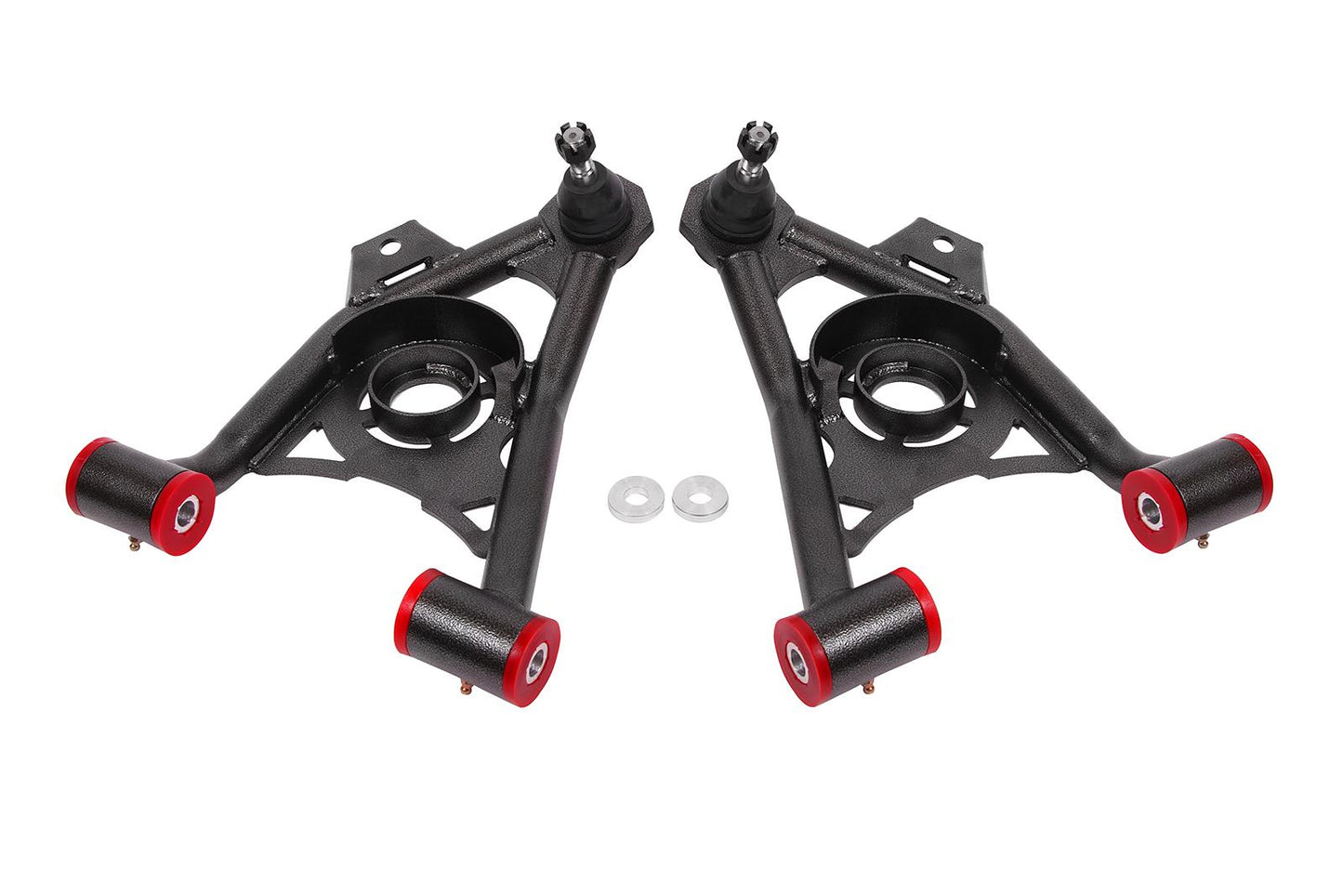 1994-2004 Mustang A-arms, lower, spring pocket, non-adj, poly, std ball joint