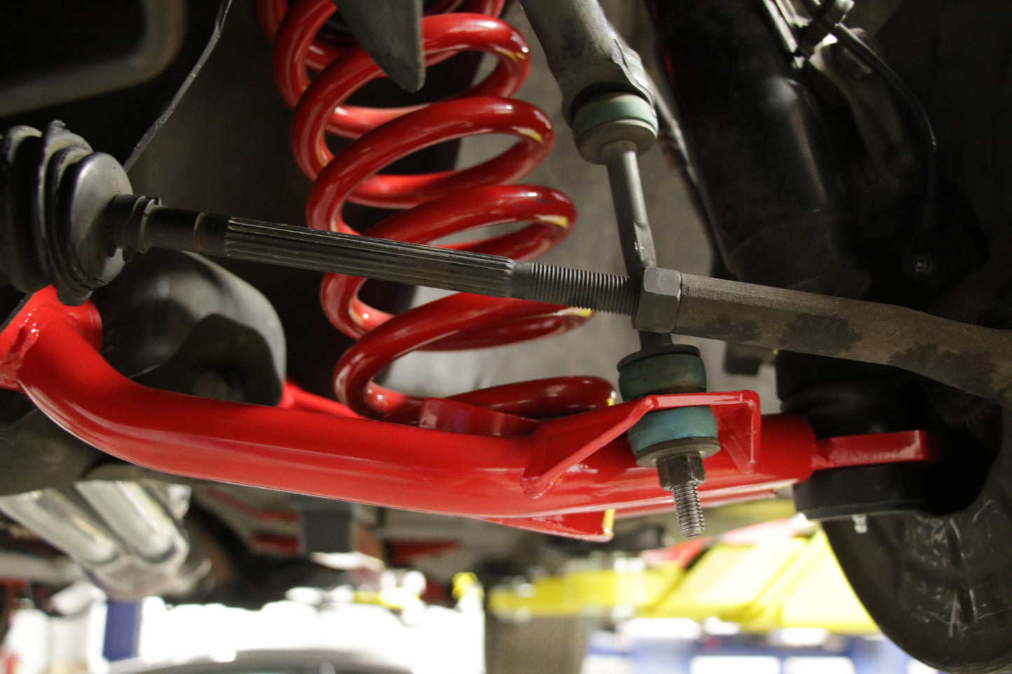 1994-2004 Mustang A-arms, lower, spring pocket, non-adj, poly, std ball joint