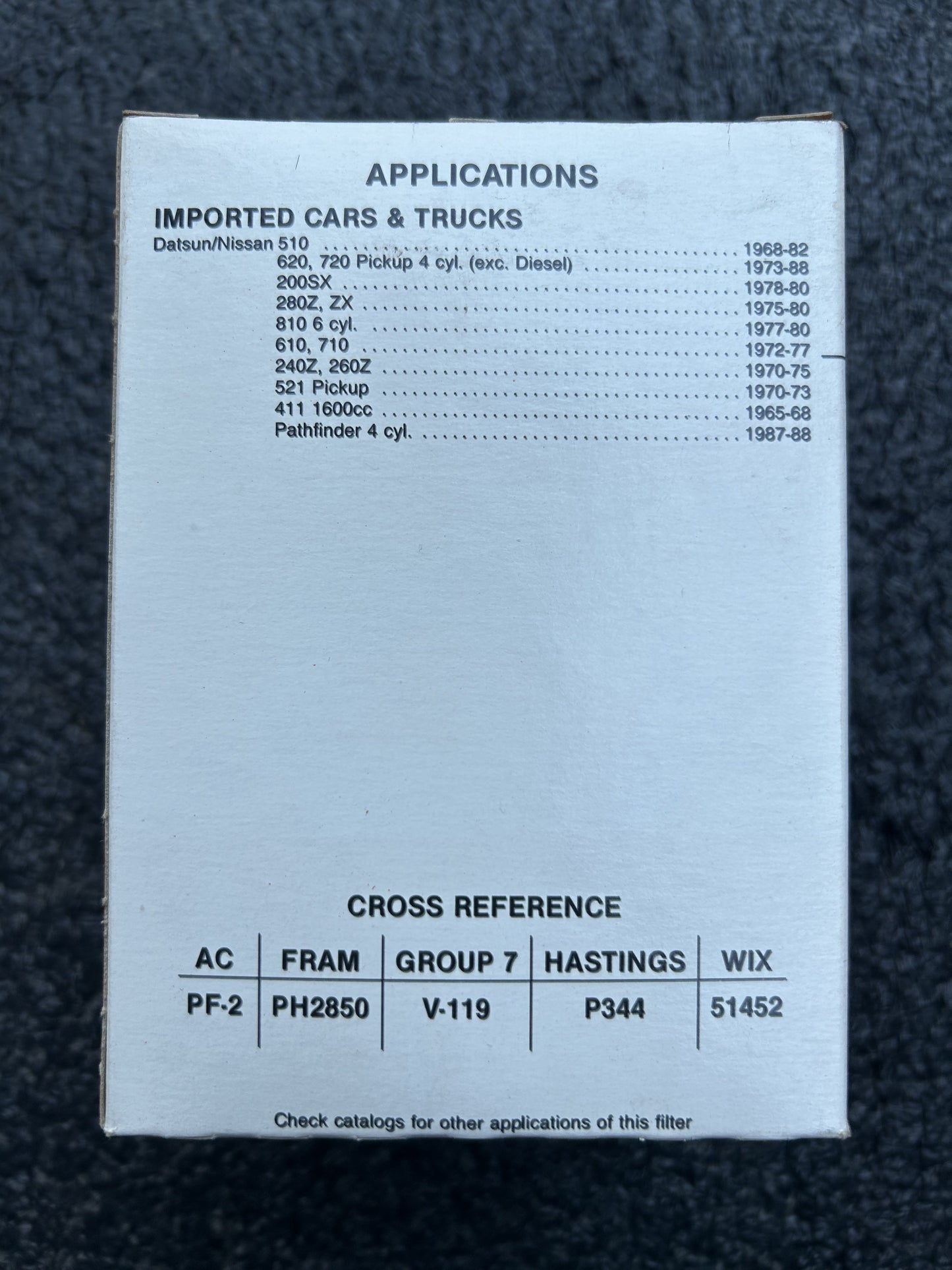 PRO/GAUGE PGO-119 Oil Filter