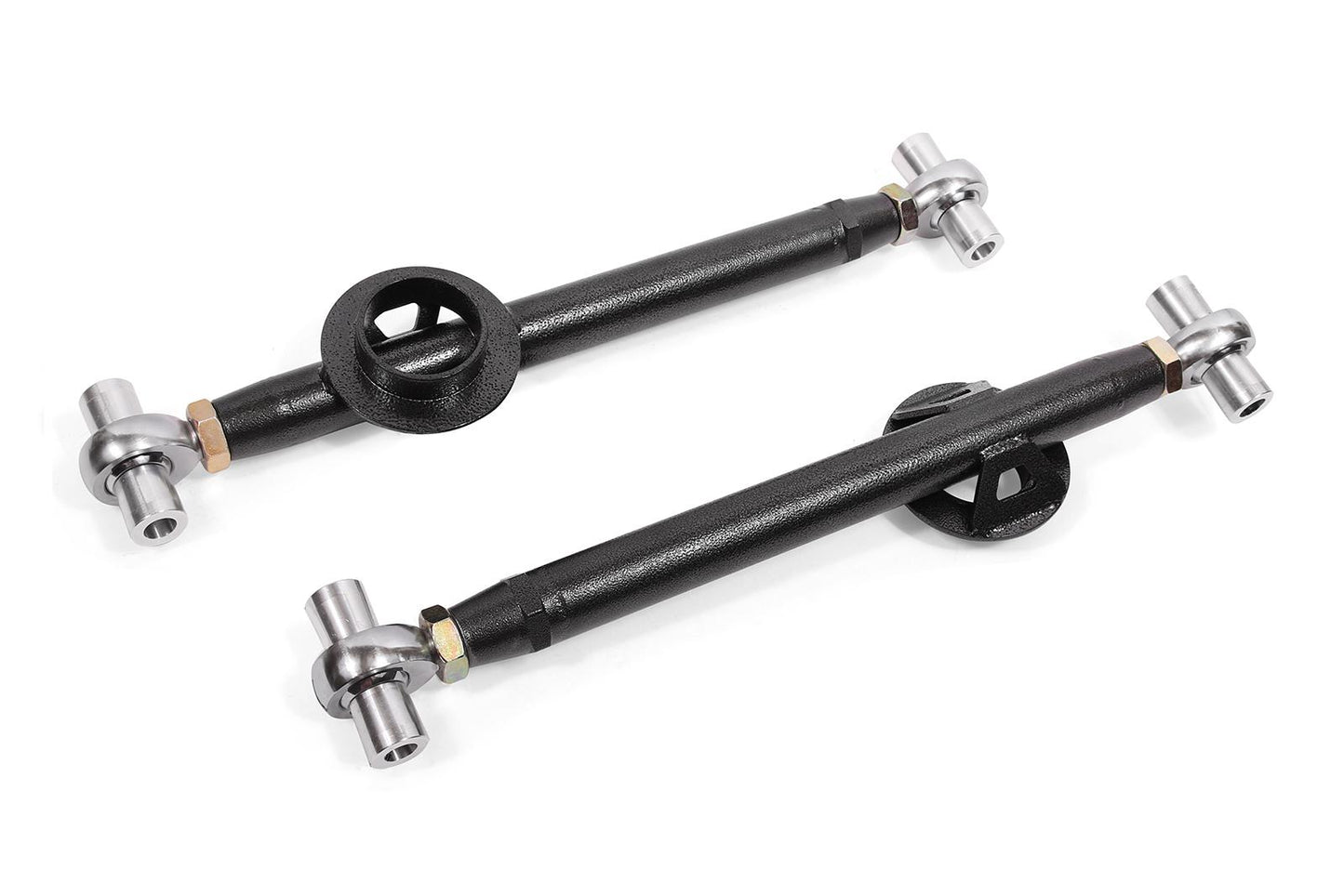 1979-2004 Mustang Lower Control Arms, Chrome Moly, Double Adjustable, Rod Ends, W/ Spring Bracket