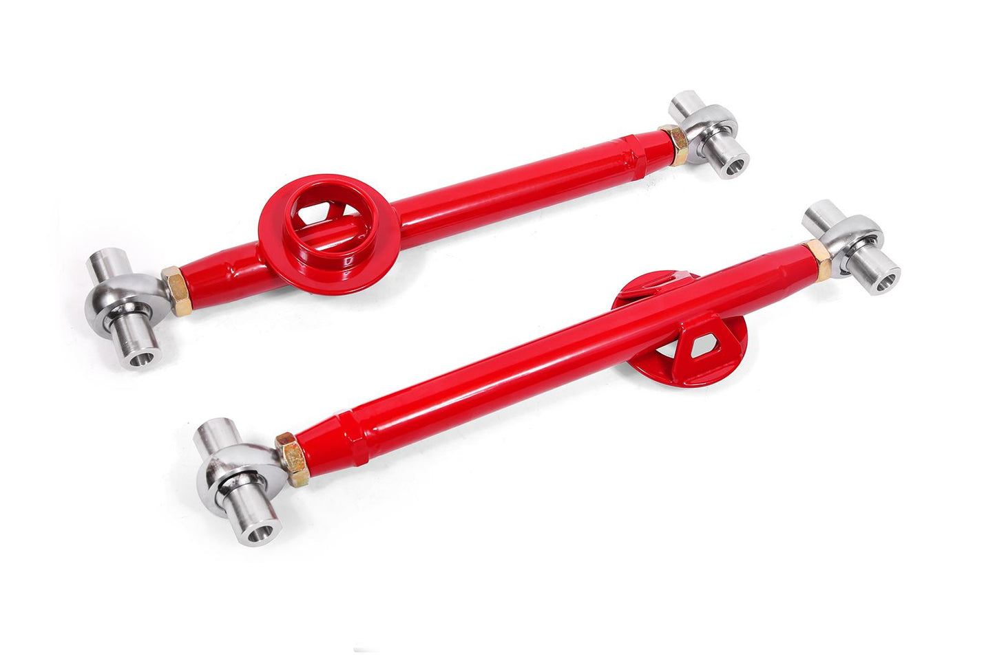 1979-2004 Mustang Lower Control Arms, Chrome Moly, Double Adjustable, Rod Ends, W/ Spring Bracket