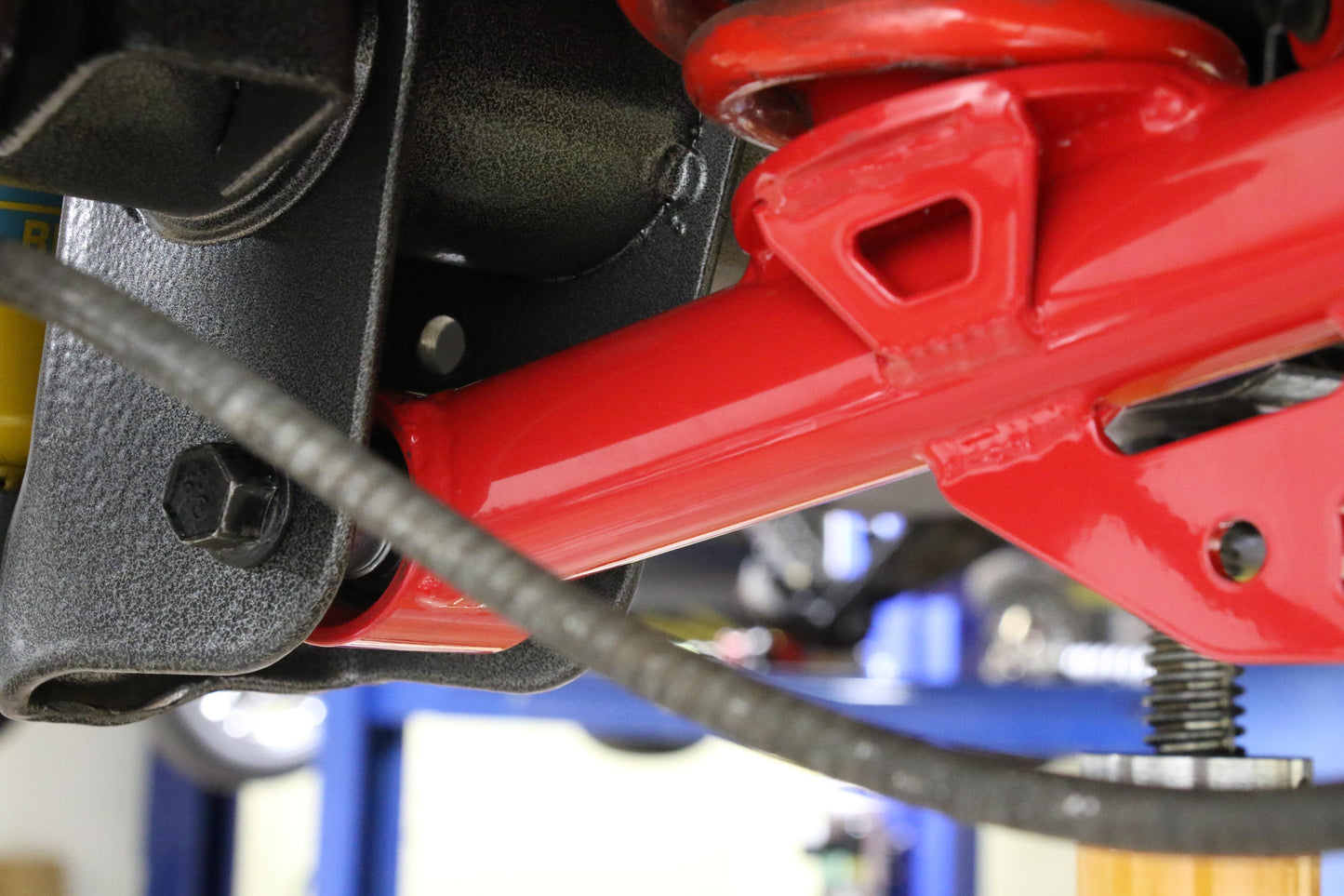 1999-2004 Mustang Lower control arms, DOM, non-adjustable, poly bushings