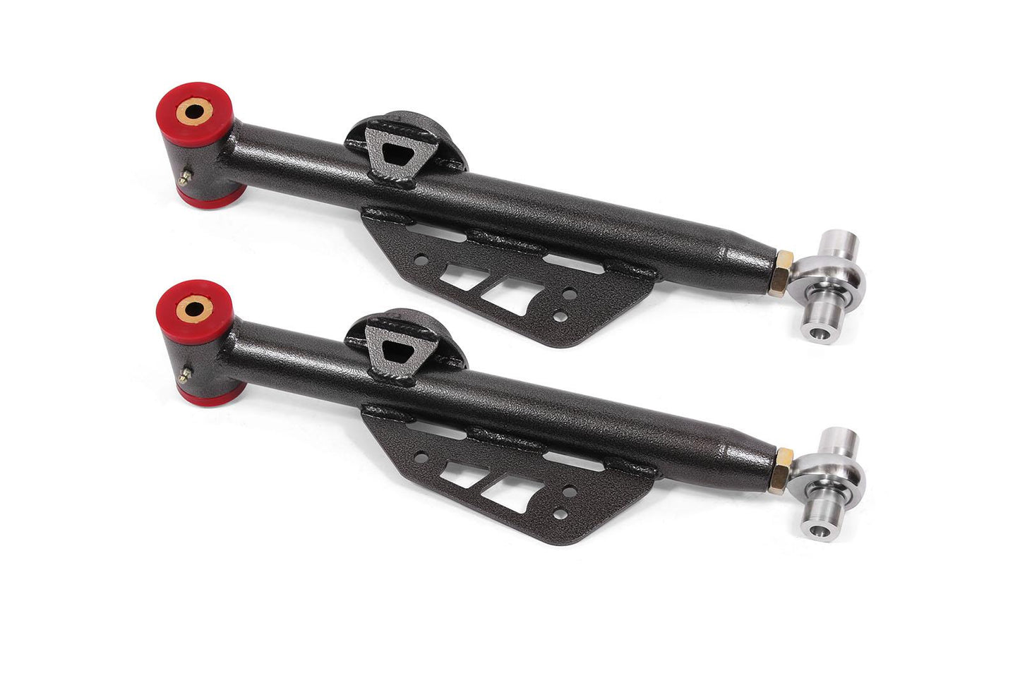 1979-1998 Mustang Lower control arms, DOM, single adj, poly/rod end