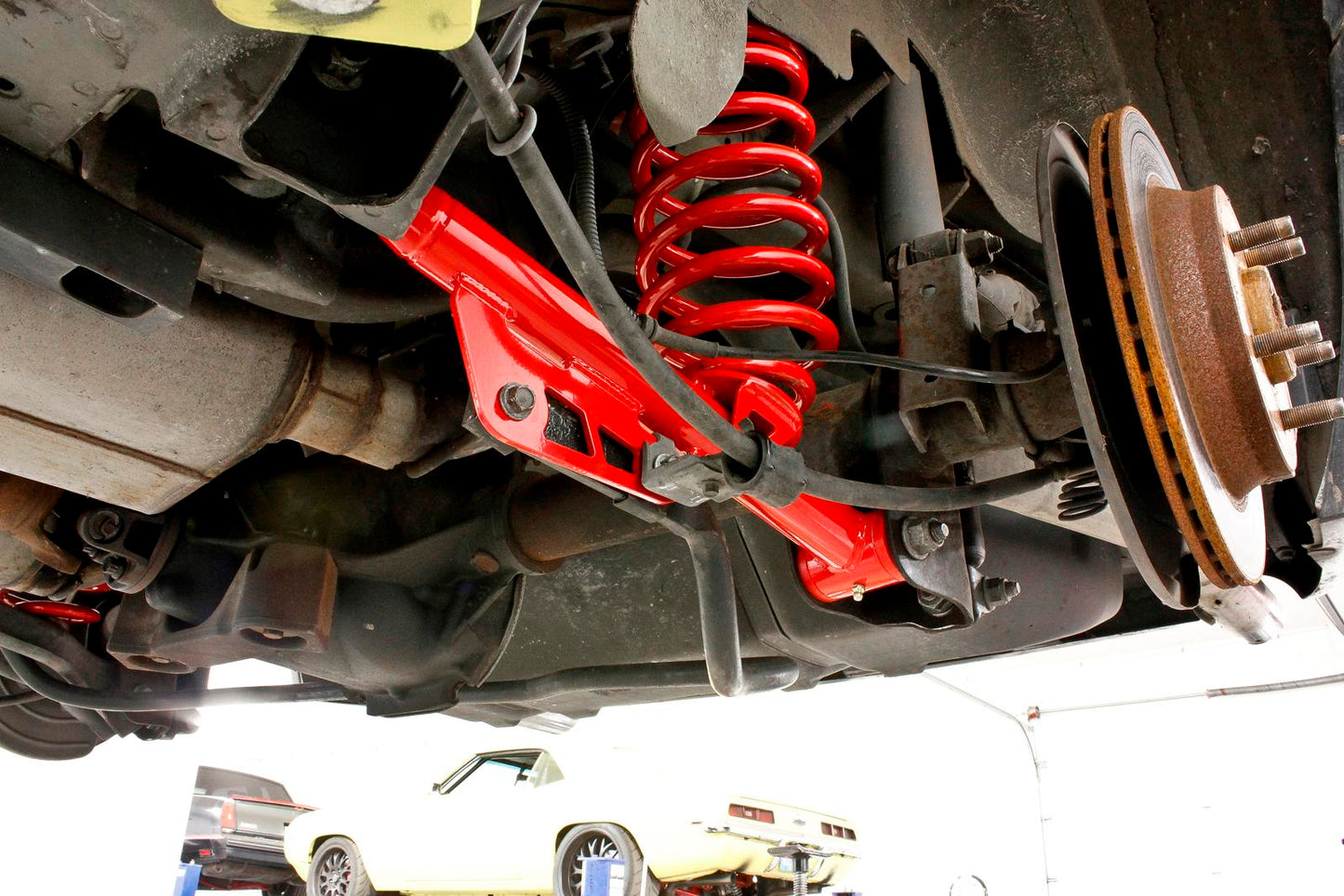 1979-1998 Mustang Lower control arms, DOM, single adj, poly/rod end