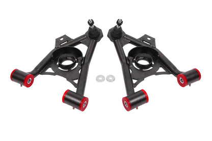 1994-2004 Mustang A-arms, lower, spring pocket, non-adj, poly, std ball joint